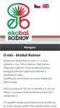 Mobile Screenshot of ekobal-roznov.cz